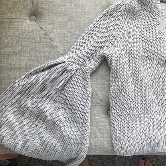 Free People Damsel Bell Sleeve Knit Sweater XS - Picture 5 of 7